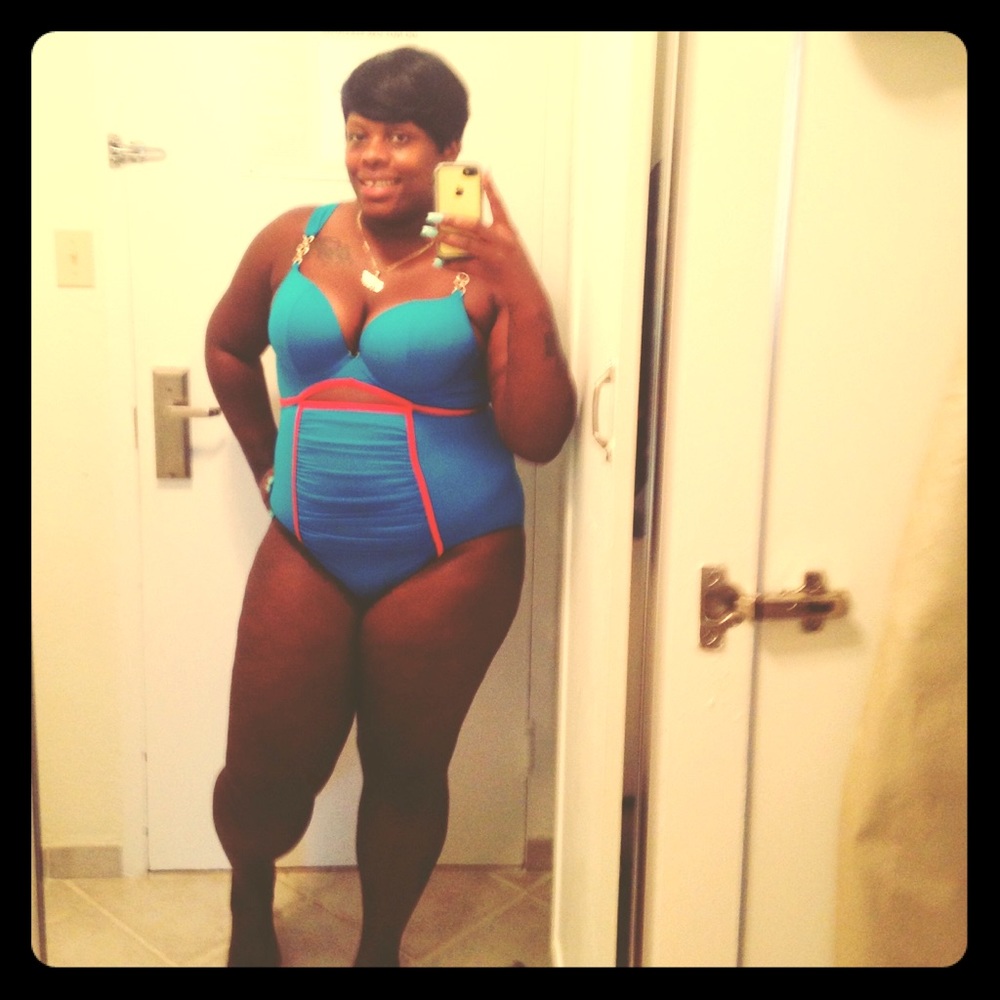 Plus size bathing suit. Size 18. Lane Bryant.